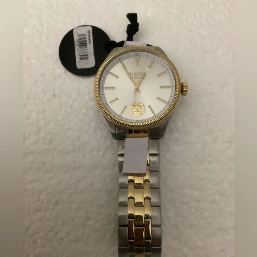 Versace Men's Colonne Two-Tone Stainless Steel Quartz Watch